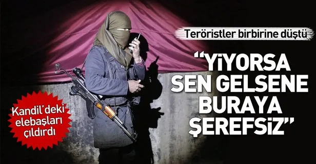 PKK'lı teröristler birbirine girdi