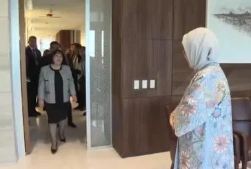 Emine Erdoğan Gafarova ile görüştü