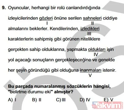 2019 YKS TYT soruları ve cevapları burada! Türkçe, Sosyal Bilimler, Matematik, Fen Bilimleri cevap anahtarı - 11