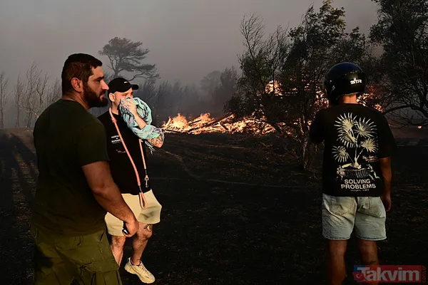 Yunanistan alevlere teslim oldu! O güne kadar kırmızı alarm! | Türkiye'den Yunanistan'a yardım eli - 41