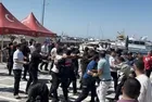 Silivri'de gergin anlar: Basın mensuplarına saldırı kameraya yansıdı