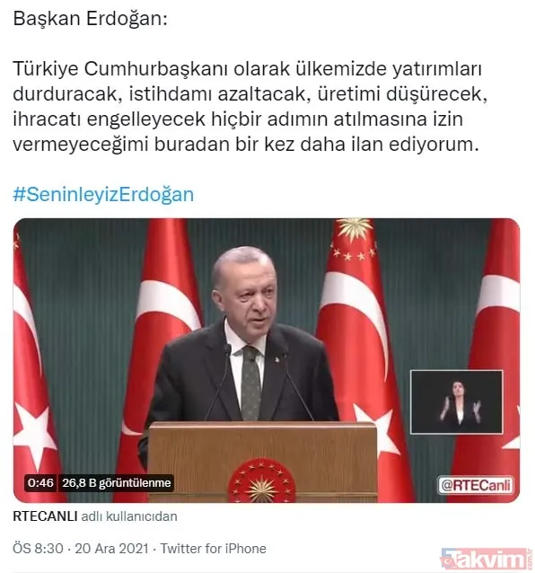 Spekülatif kur atışı ve manipülatif saldırılar nafile! Sosyal medyada tam destek: #YineHaklıÇıktı, #SeninleyizErdoğan - 30