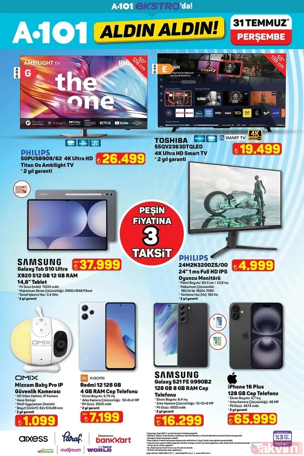 A101 7 Ağustos Perşembe kataloğu açıklandı! Bu hafta neler var? İşte tam ürün listesi ve fiyatlar - 37