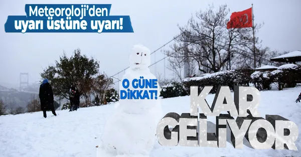 HAVA DURUMU | Dikkat! Meteoroloji'den o illere uyarı üstüne uyarı! Kar geliyor-1