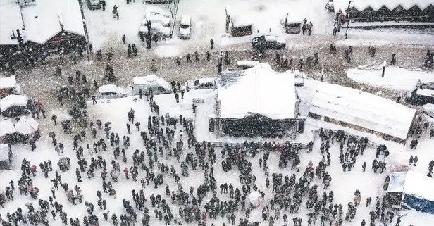 Kar yağışı yurdun dört bir yanını sardı!  Beyaz örtü, kimi yerde çile kimi yerde ise görsel şölen yaşattı: İşte o görüntüler...