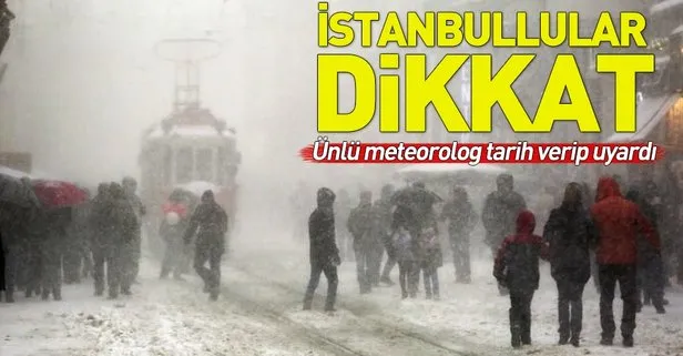 İstanbul’da kar ne zaman yağacak? Tarih verildi! O güne dikkat