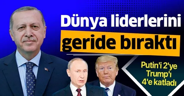 Arap gençleri lider Erdoğan dedi! Putin’i 2’ye Trump’ı 4’e katladı