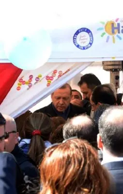 Cumhurbaşkanı Erdoğan 'hayır' standında