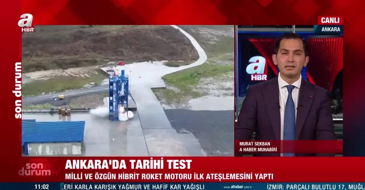 Milli ve özgün hibrit roket motoru ilk sınavını başarıyla geçti! Uzay aracımızı 2023'te Ay ile buluşturacağız