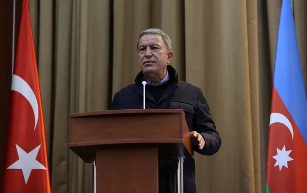 Milli Savunma Bakanı Hulusi Akar ve TSK komuta kademesi Bakü'de: Azerbaycan'ın haklı davasının yanındayız-3