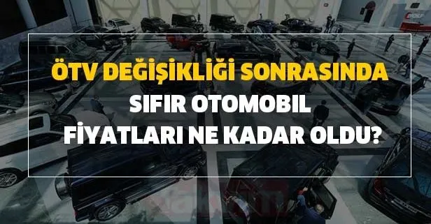 2020 ÖTV zammı sonrasında sıfır Opel, Fiat, Pejo, BMW, Honda, Hyundai, Ford, Reno, Toyota, Volkswagen ve Audi fiyatları kaç para?