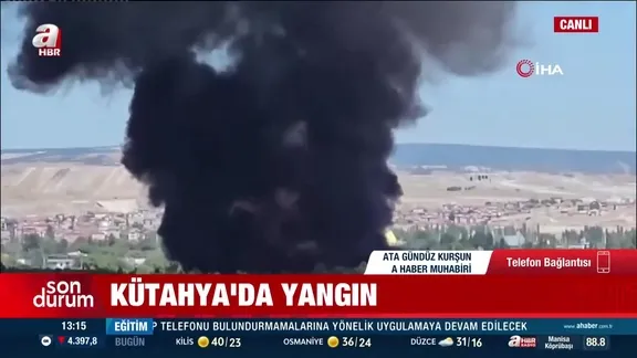 Kütahya Hava Er Eğitim Tugay Komutanlığı yemekhanesinde yangın