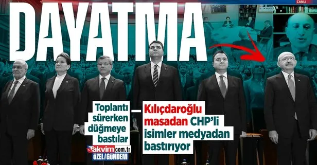 6’lı koalisyonda kaos! Toplantı sürerken CHP’li isimler medyadan baskıya başladı: ’Aday Kılıçdaroğlu’ dayatması