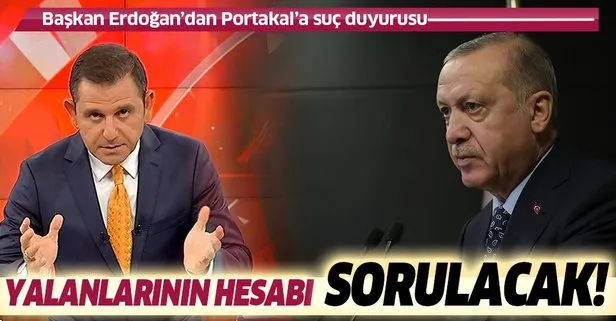 Son dakika: Başkan Erdoğan, sunucu Fatih Portakal hakkında suç duyurusunda bulundu