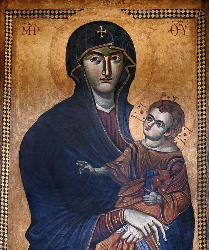 Salus Populi Romani adlı ikon, Fotoğraf Daily Mail'den alınmıştır