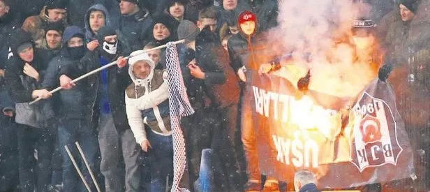 Kiev’de futbol terörü