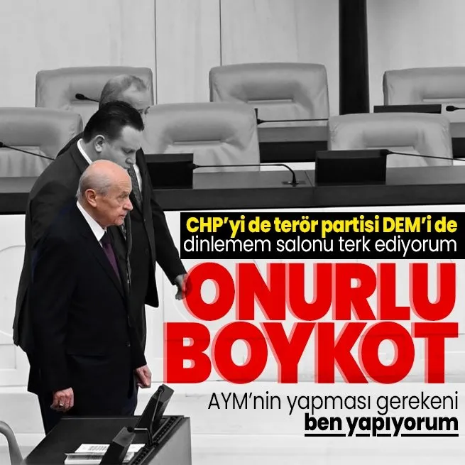 Son dakika: MHP Genel Başkanı Devlet Bahçeliden CHP ve DEMe bildiri tepkisi: Bütçe görüşmelerinde CHPyi takip etmeyeceğim