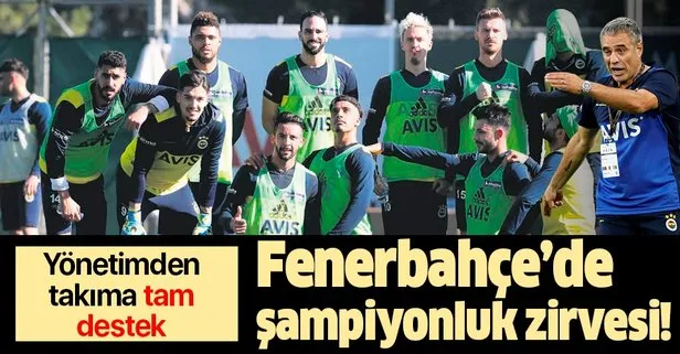 Fenerbahçe’de şampiyonluk zirvesi!