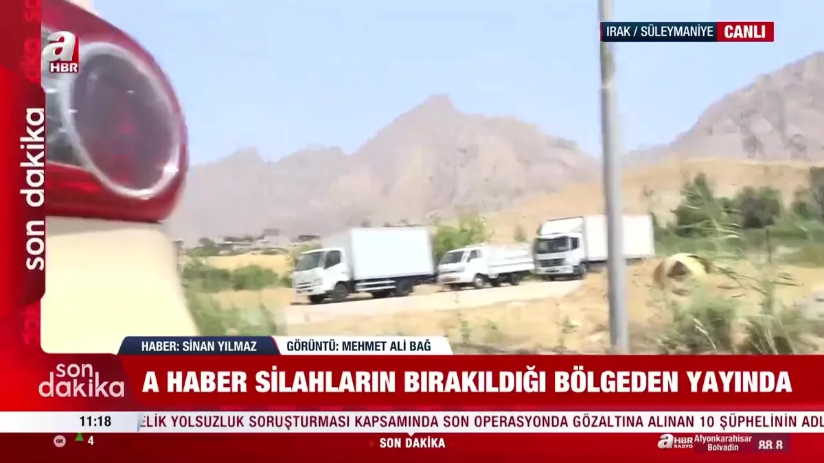 Terör örgütü PKK silah bırakmaya başladı