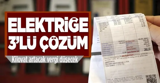 Elektriğe 3’lü çözüm