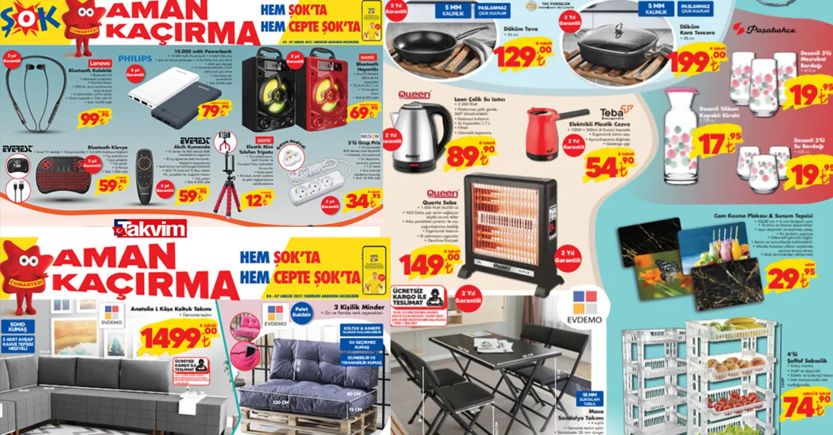 ŞOK aktüel kataloğu güncellendi! 24 TL’den 12 TL’ye kadar düştü! Kışa özel büyük kampanya başladı! Soba, yorgan, deterjan, yumuşatıcı...