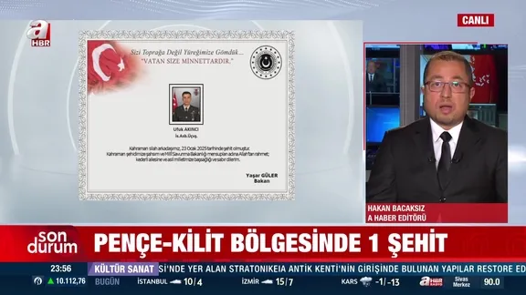 MSB'den acı haber: 1 asker şehit oldu!