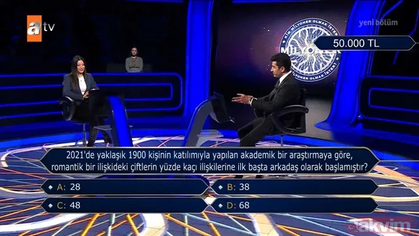 Kim Milyoner Olmak İster'de Kenan İmirzalıoğlu sordu: Mesleği 'Kaşmerlik' olan biri nerede çalışır? - 40