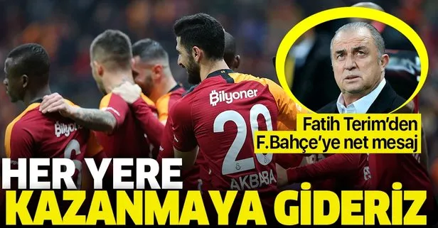 Fatih Terim’den Fenerbahçe derbisine gönderme: Her yere kazanmaya gideriz