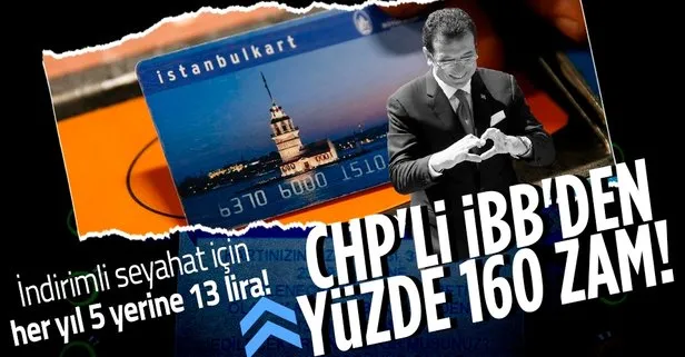 İBB, İndirimli İstanbulkart’ın vizeleme ücretine yüzde 160 zam yaptı: 5 liradan 13 liraya çıktı!