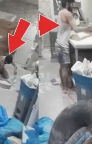 Sosyal medyada infial yaratan görüntüler! Edirne'de fırında yere dökülen unları kürekle toplayıp lavaş yaptı!