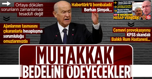 Son dakika: MHP lideri Devlet Bahçeli'den çarpıcı açıklamalar! Cemevi saldırısı, KPSS skandalı, Habertürk ve Berhan Şimşek...