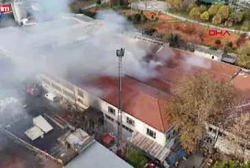 Bakırköy'de tekstil fabrikasında yangın