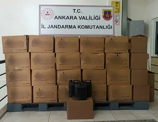 Ankara’da 1500 litre etil alkol ele geçirildi