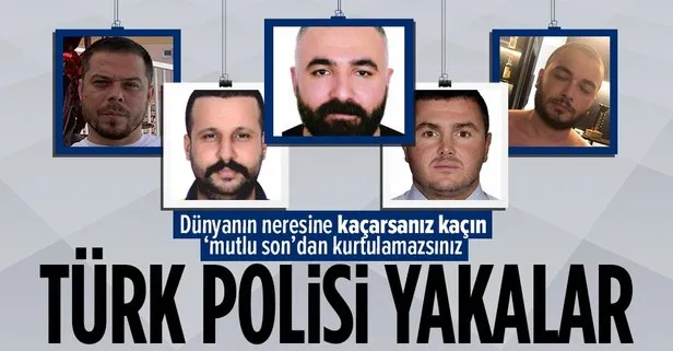 Türk polisi yakalar! Interpol-Europol Daire Başkanlığı’ndaki özel ekip 7 suç örgütü firarisini dünyanın çeşitli yerlerinde paketledi