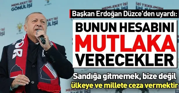 Başkan Erdoğan’dan 31 Mart uyarısı: Kullanılmayan her oy...