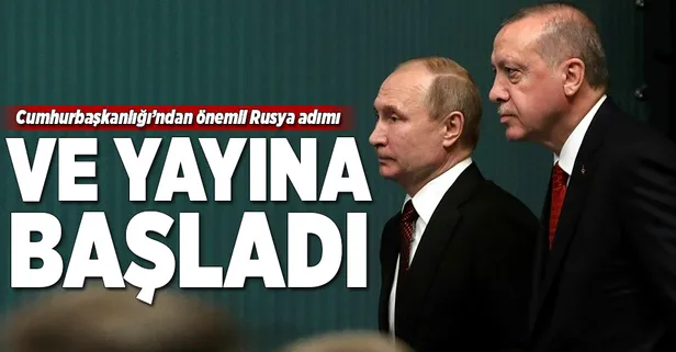 Cumhurbaşkanlığı Rusça twitter hesabı açtı