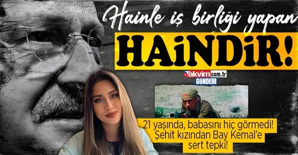 Babasını hiç görmeyen şehit kızı Gülnisa Alkış’tan PKK ve HDP’yle iş tutan Kılıçdaroğlu’na tepki: Babamın kemiklerini sızlattınız