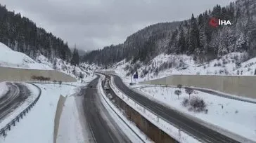 Ilgaz Dağı’nda kar kalınlığı 30 santimetreyi buldu