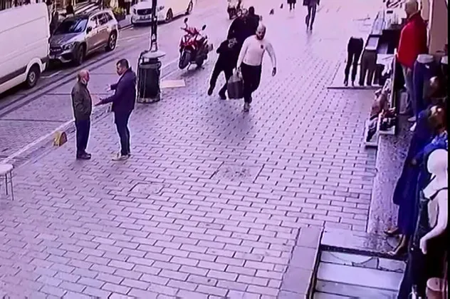 Laleli'de 3 milyon dolarlık gasp girişimi! Saniye saniye kaydedildi