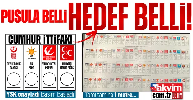 YSK onayladı oy pusulalarının basımına başlandı! Tamı tamına 1 metre...