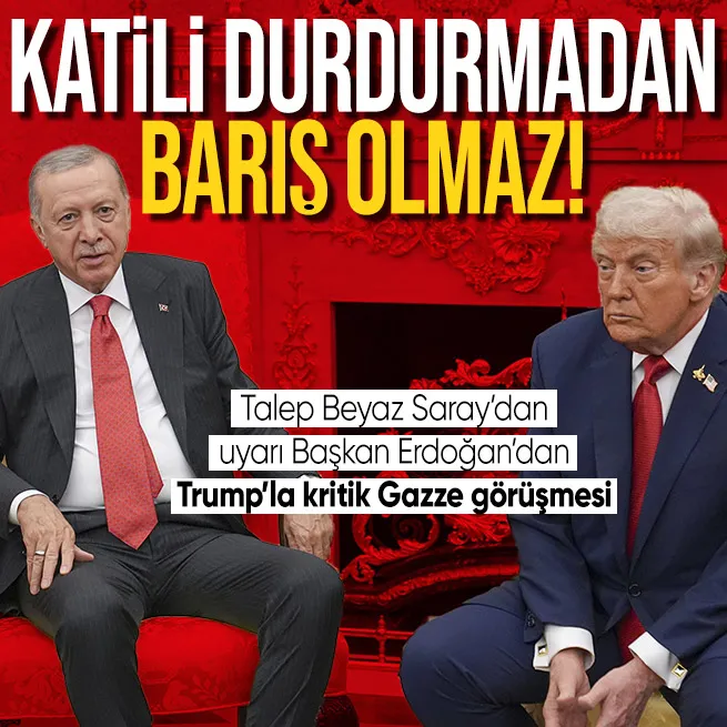 Son dakika haberi! Başkan Erdoğan ABD Başkanı Trump ile görüştü! Gazze masada