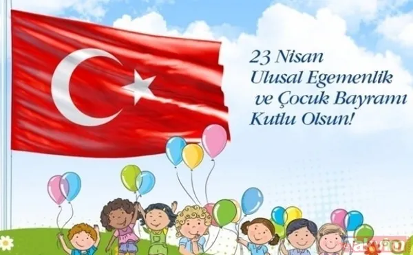 "Yarının Teminatı Olan Çocuklarımıza Yarının Gözüyle Bakalım Ki Yarınlarımız Aydınlık Olsun 23 Nisan Ulusal Egemenlik Ve Çocuk Bayramınız Kutlu Olsun."...