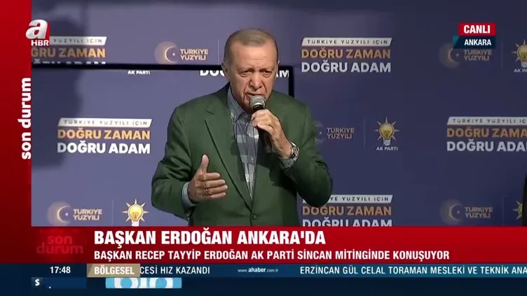 Başkan Erdoğan’a Ankara Sincan’da sevgi seli!