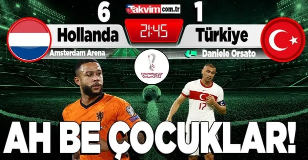 A Milliler Hollanda karşısında dağıldı! Hollanda 6-1 Türkiye MAÇ SONUCU | ÖZET