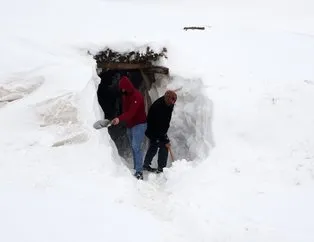 Muş’un Yukarıyongalı köyünde evler kara gömüldü: Tünellerle ulaşım sağlanıyor! Kar atacak yer kalmadı