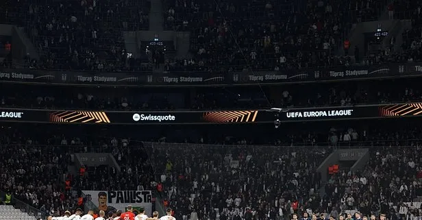 Beşiktaş tribünlerinden İsrail’e tepki!