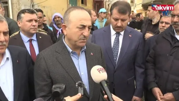 Dışişleri Bakanı Çavuşoğlu sel felaketinden etkilenen Şanlıurfa'da
