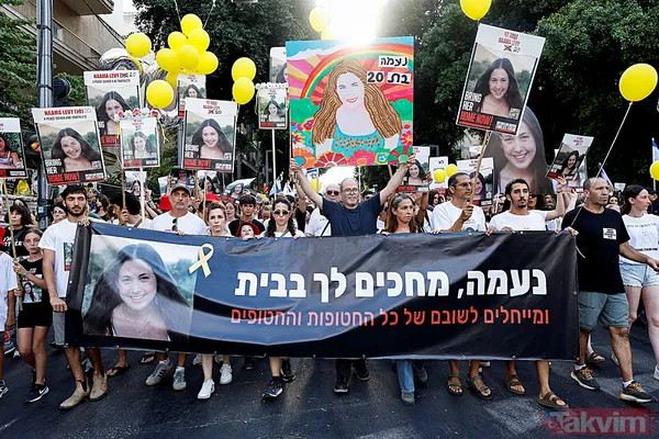 Tel Aviv'de isyan ateşi büyüyor! Katil Netanyahu'nun istifası için on binlerce İsrailli yine sokaklara akın etti - 48