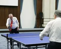 Erdoğan ve Tokayev’den masa tenisi