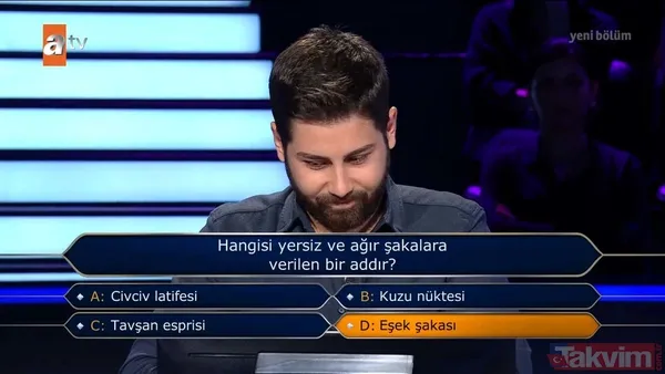 "Kim Milyoner Olmak İster?"de nefes kesen anlar: 500 bin TL'lik "Züğürt Ağa" filmi sorusu heyecanı doruklara getirdi. - 5